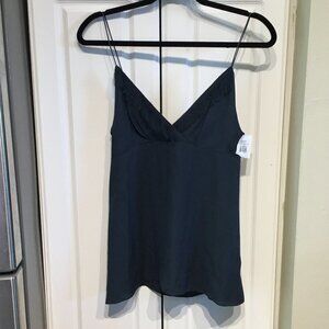3.1 Phillip Lim Blue/Gray Cami w/Fringe Neckline